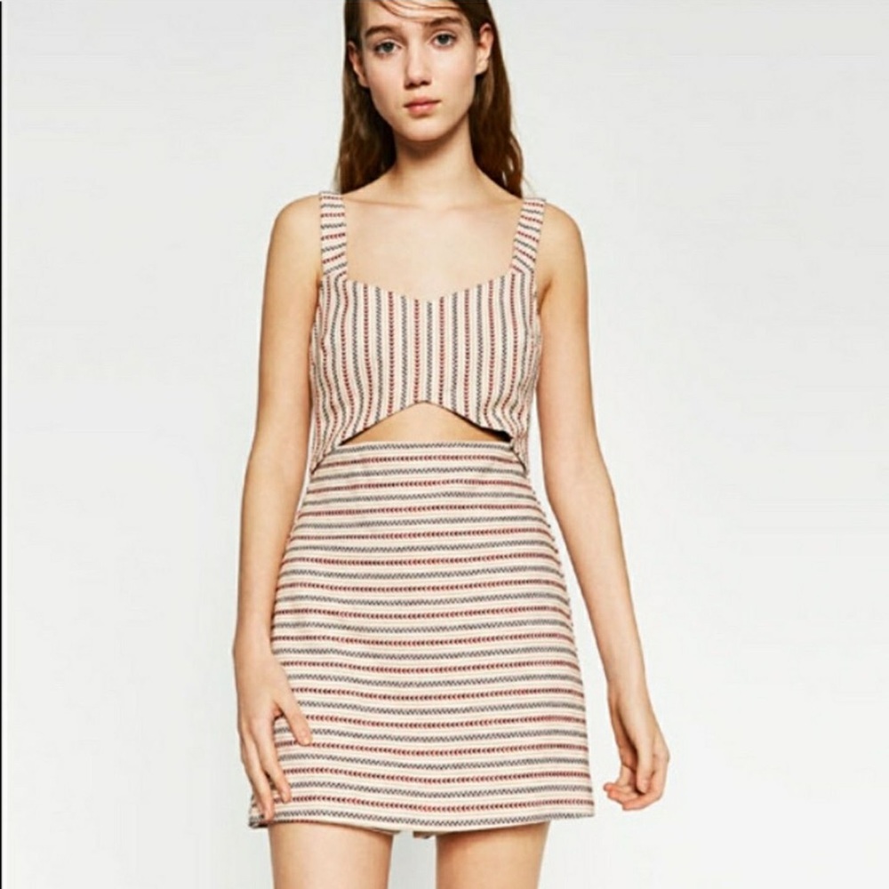 Zara Trafaluc Collection Tribal Cutout Romper M